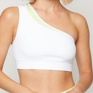 4 Laps Solo Bra In Blush/White  Size  L NWT MSRP $64